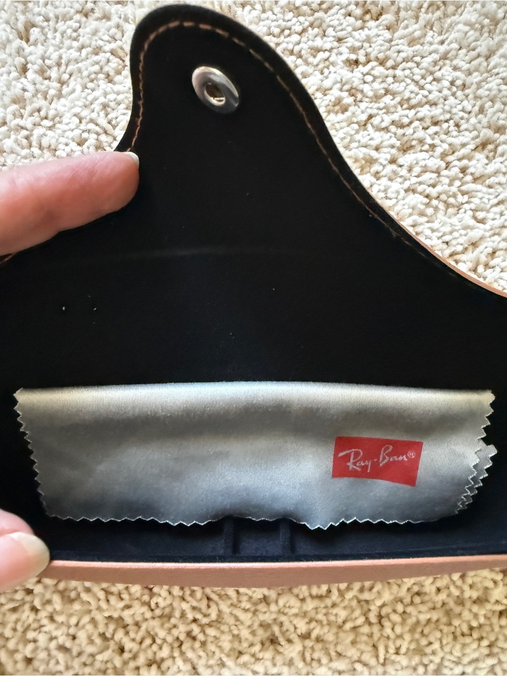Ray-Ban Blue Clubmaster Sunglasses with Brown Case - Picture 7 of 7